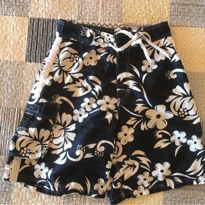 Vintage Gotcha Tahiti Men’s Boardshorts Size 29 Blue & White Floral